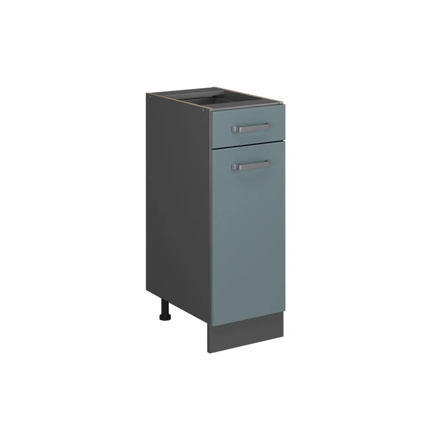 Vicco Küchenunterschrank R-Line Blau-Grau Anthrazit 30 cm ohne Arbeitsplatte