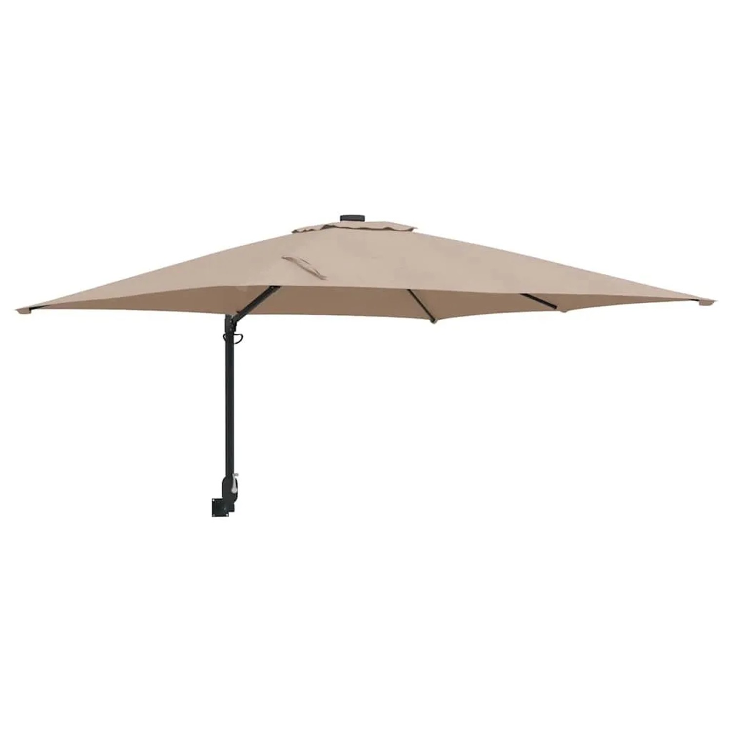 vidaXL Gartenparasol Taupe und Schwarz 248,5 x 247,5 x 160 cm 42003238 günstig online kaufen