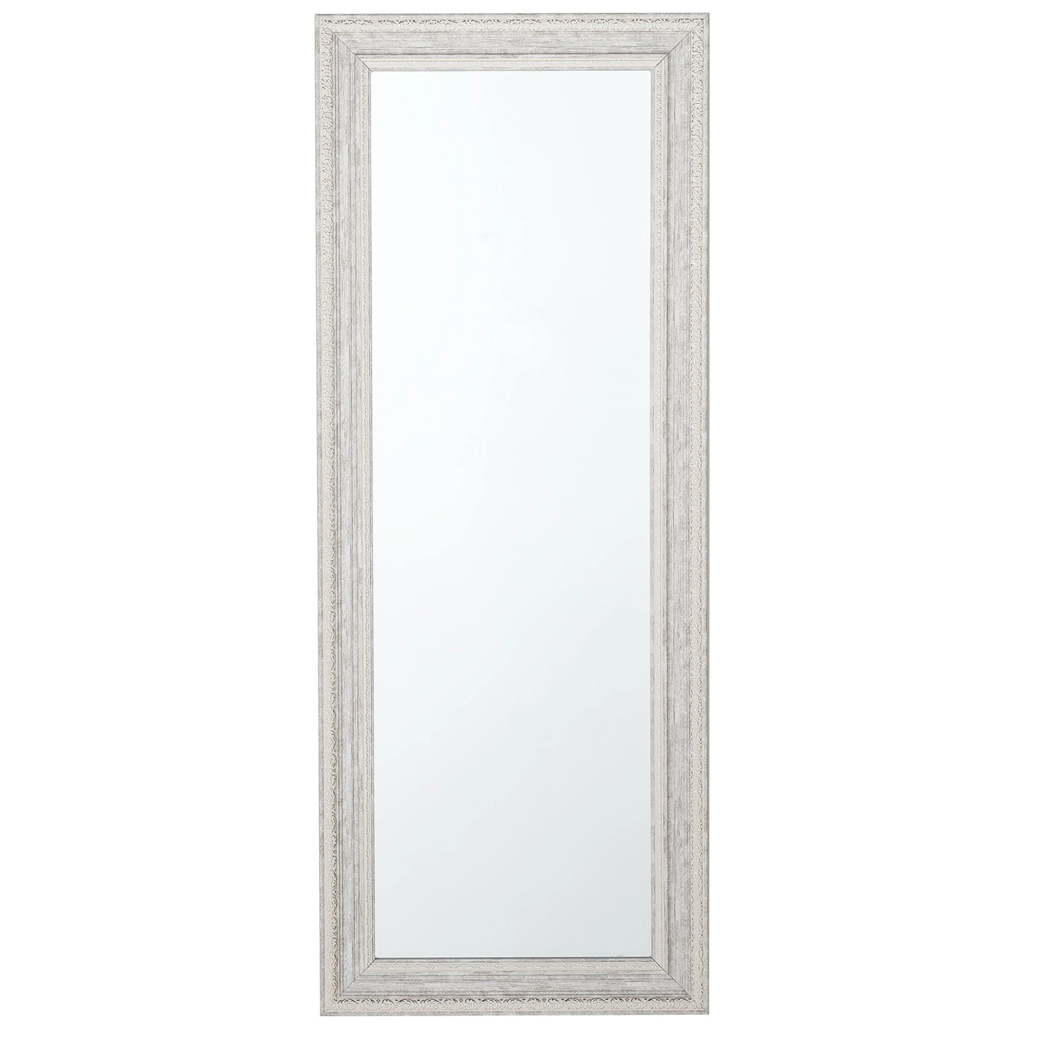 Beliani Wandspiegel VERTOU Beige Silber 3x50x130