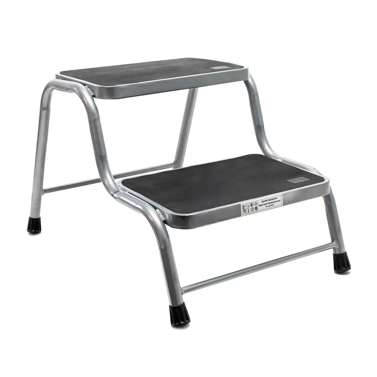 Wiltec Doppeltrittstufe Stahl 150kg 2 Stufen Trittleiter Trittstufe Camping