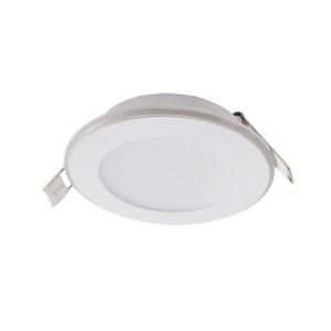 Weißer Lindby LED Einbaustrahler Toka, 2-flammig, modernes Design für Wohnzimmer.