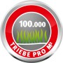 Symbol: Wolf-Garten Premium-Rasen LP 50 mit 100.000 Triebe/m² für dichten Rasen.