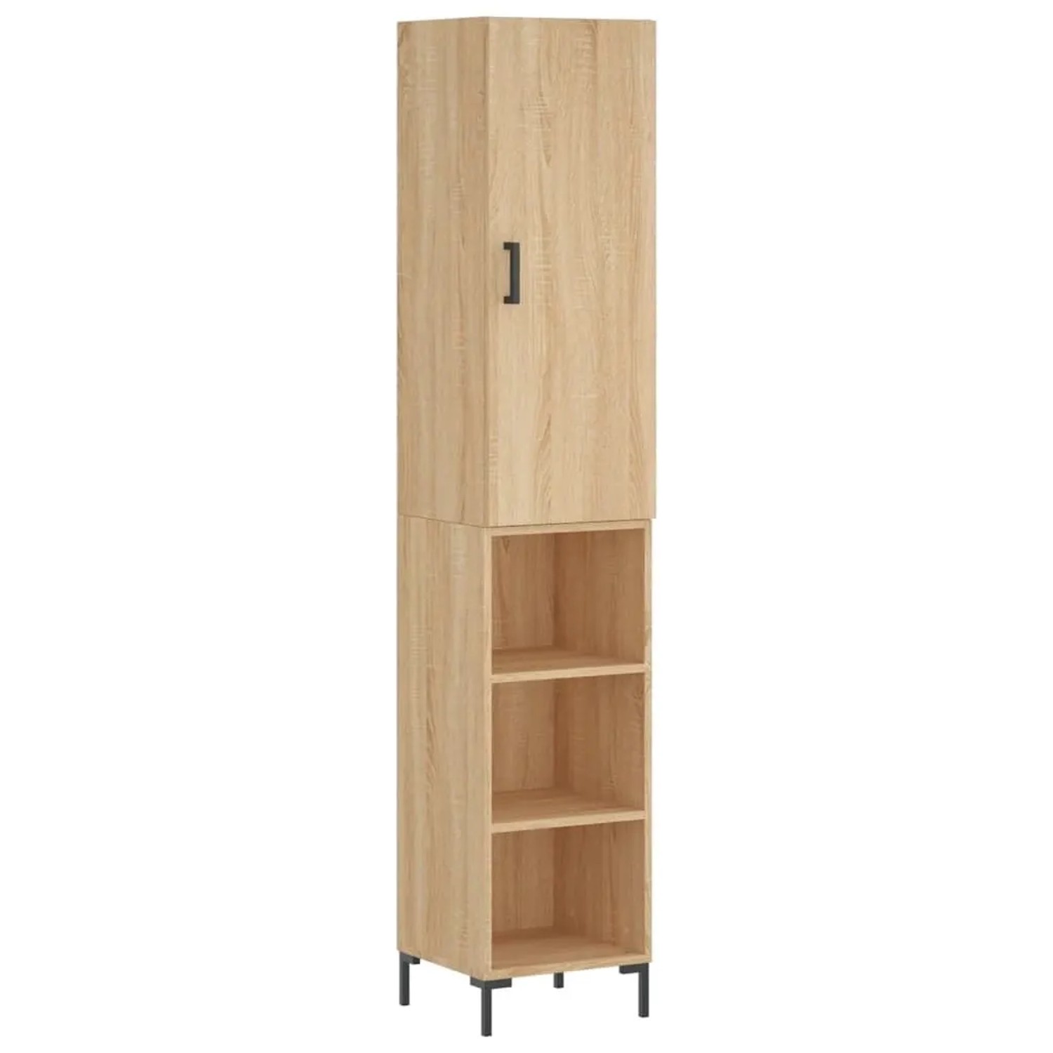 vidaXL Highboard Sonoma-Eiche 34,5x34x180 cm Holzwerkstoff 3198980 günstig online kaufen