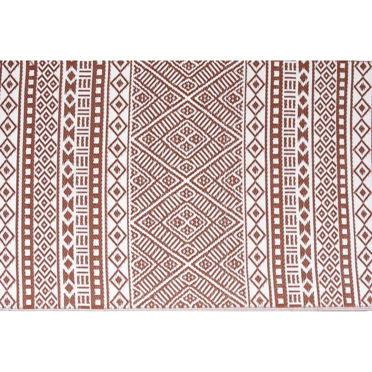 Jet-Line Outdoorteppich Scarlett Braun Gemustert 120 x 180 cm