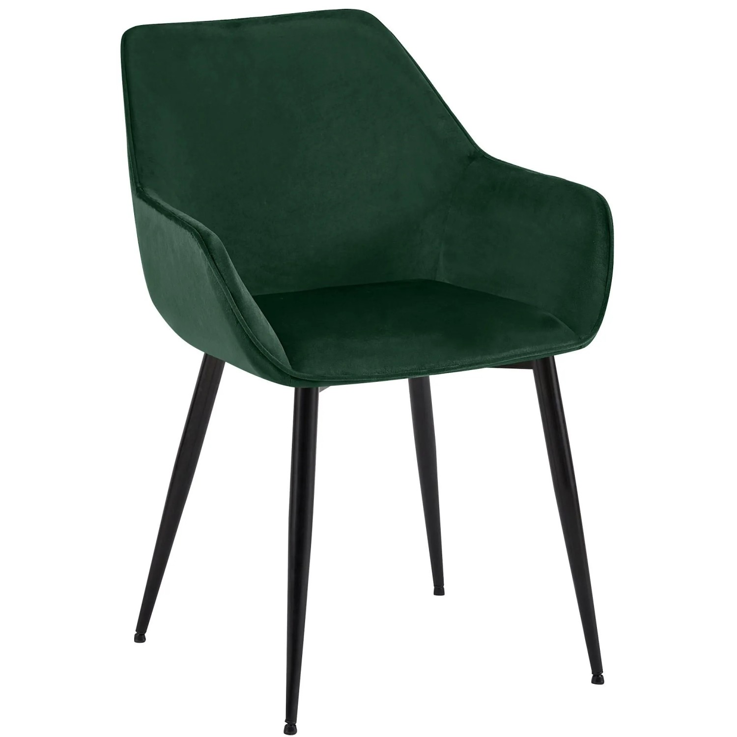 DELUKE Esszimmerstuhl NIVER Samt Grünfarbig 52x63x82cm Essstühle Esszimmerstühle Küchenstühle Wohnzimmerstühle