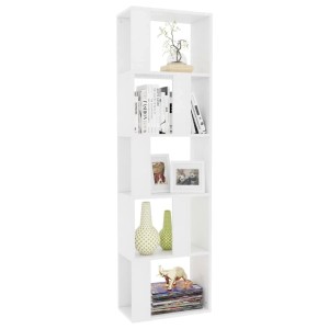 vidaXL Bücherregal/Raumteiler Weiß 45x24x159 cm Holzwerkstoff 800108