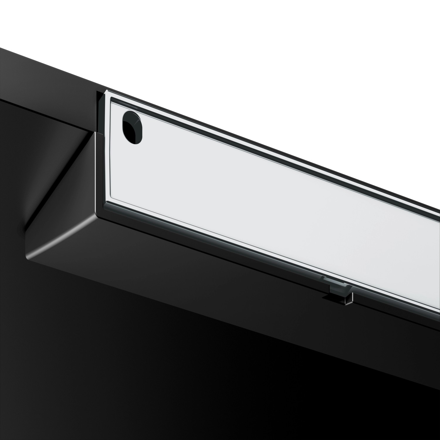 Keuco Duschablage Rose, 33 cm, schwarz-matt, zur Wandmontage im Bad.