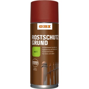 OBI Rostschutz-Grundierung Spray, rotbraun, matt, 400ml Dose.