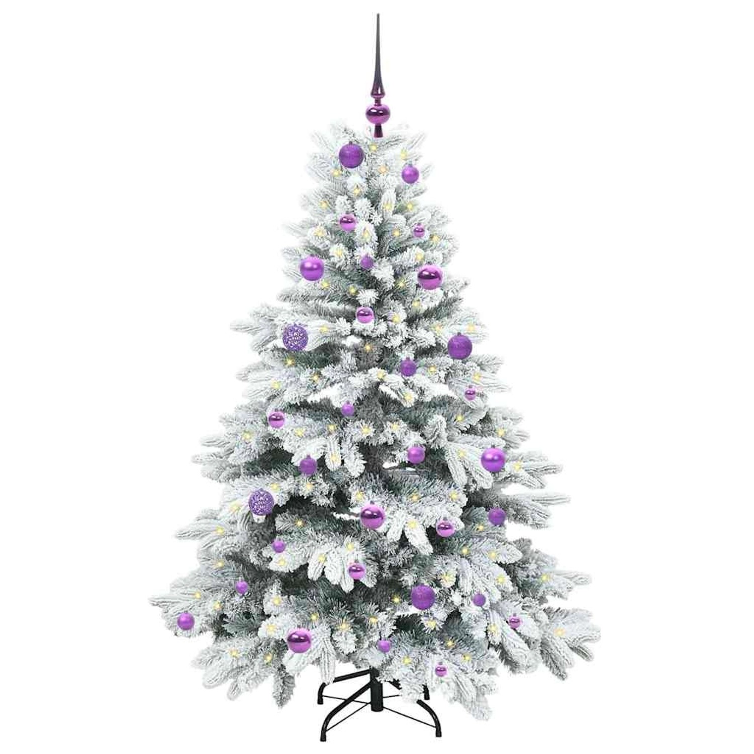 vidaXL Künstlicher Weihnachtsbaum mit 150 LEDs Grün 150 cm PE und PVC 3397607