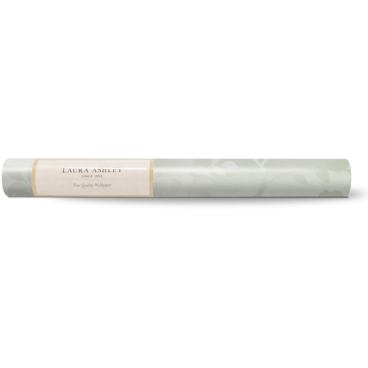 Laura Ashley Vliestapete Eglantine Silhouette Eau de Nil, Rolle mit floralem Muster.