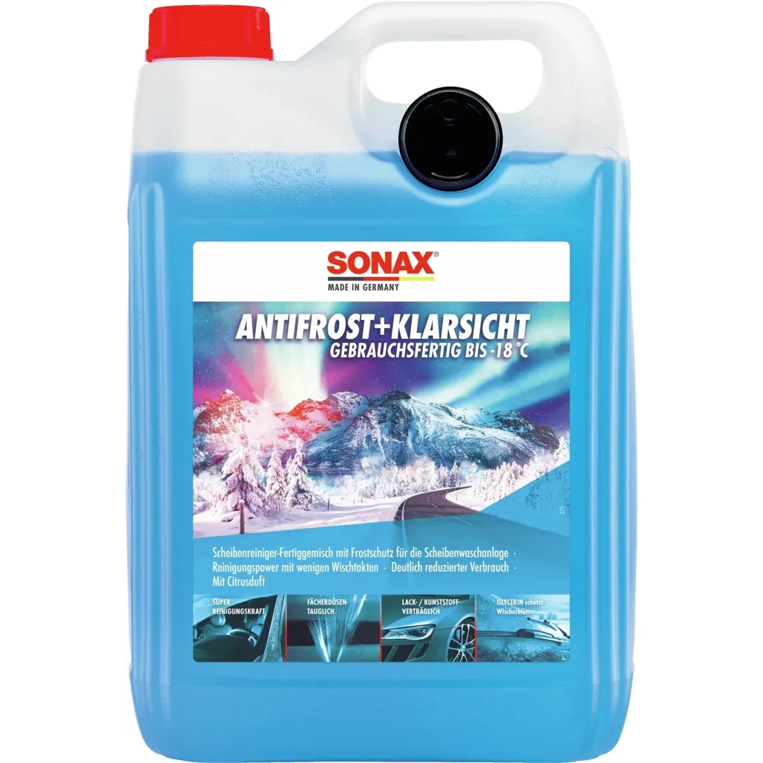 Sonax Scheibenreiniger Antifrost & Klarsicht bis -18 °C Citrusduft 5,