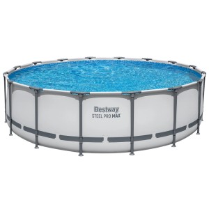 Bestway Solo Pool Steel Pro MAX Lichtgrau Ø 488 x 122 cm