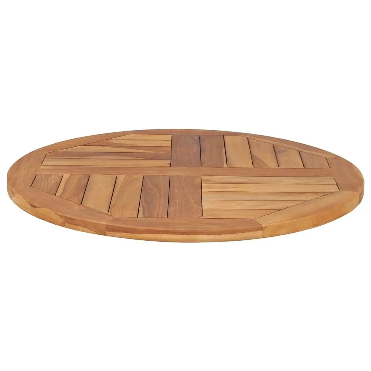 vidaXL Tischplatte Massivholz Teak Rund 2,5 cm 70 cm 48985_4