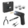 STAHLWERK Kunststoff Reparatur Set: Heißhefter, Schweißgerät, Klammern, Koffer, Zubehör. Akku-betrieben für Smart Repair.