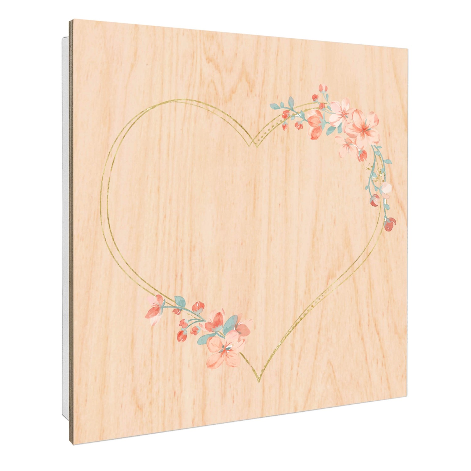 Banjado Großer Schlüsselbox Holz 30x30cm Weiß Scharnier Rechts 50 Haken Sch günstig online kaufen