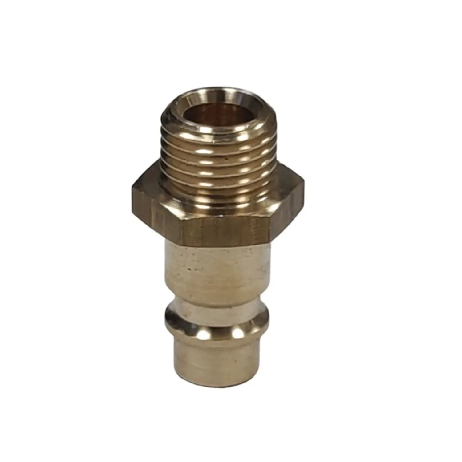 Klasebo Druckluftkupplung Stecker 1/4 Zoll Aussengewinde Messing