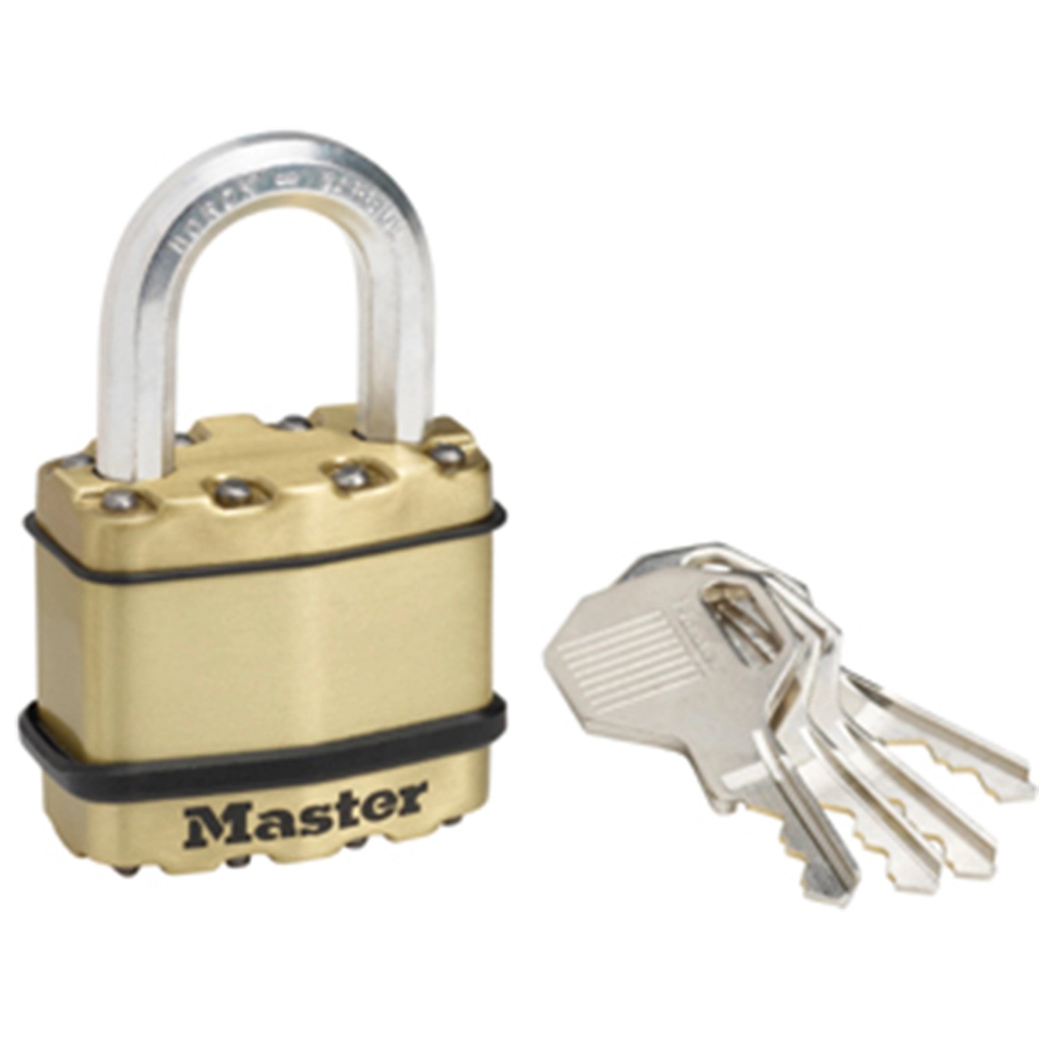 Master Lock Vorhängeschloss Excell M1BEURD Laminiert Messing