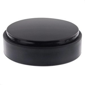 Schwarzer Wagner Bodentürstopper Kleben Black Deluxe, Ø 50 mm x 15 mm.