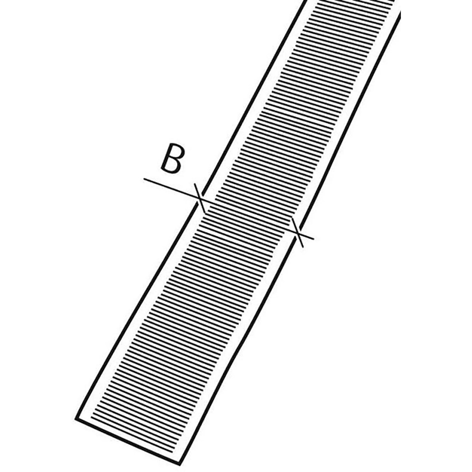 Schwarzes Conacord Hakenband aus Polyamid, 20 mm breit.
