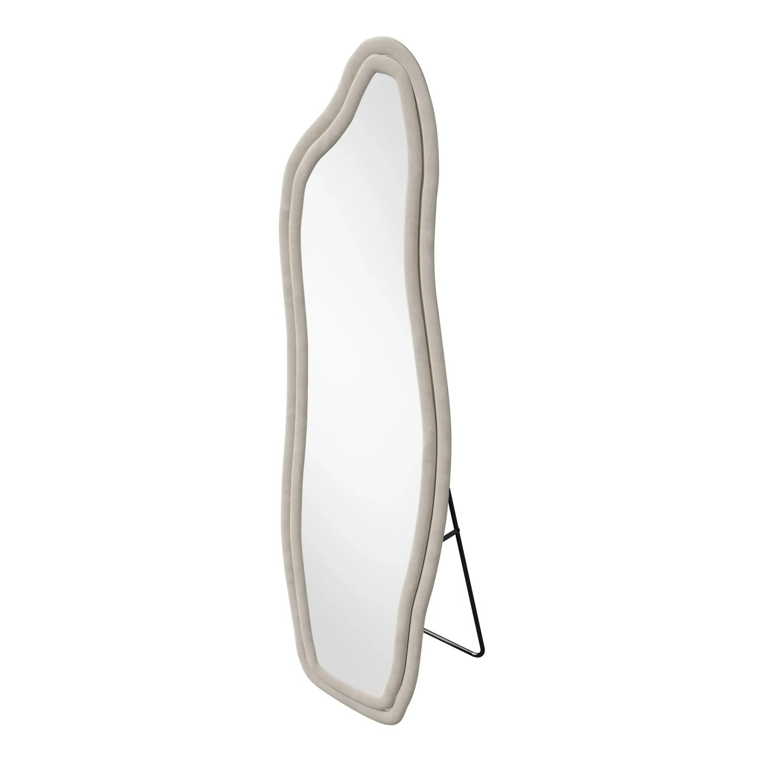 PXloue Ganzkörperspiegel  Weiß 160x50cm Standspiegel für Schlafzimmer Wohnzimmer