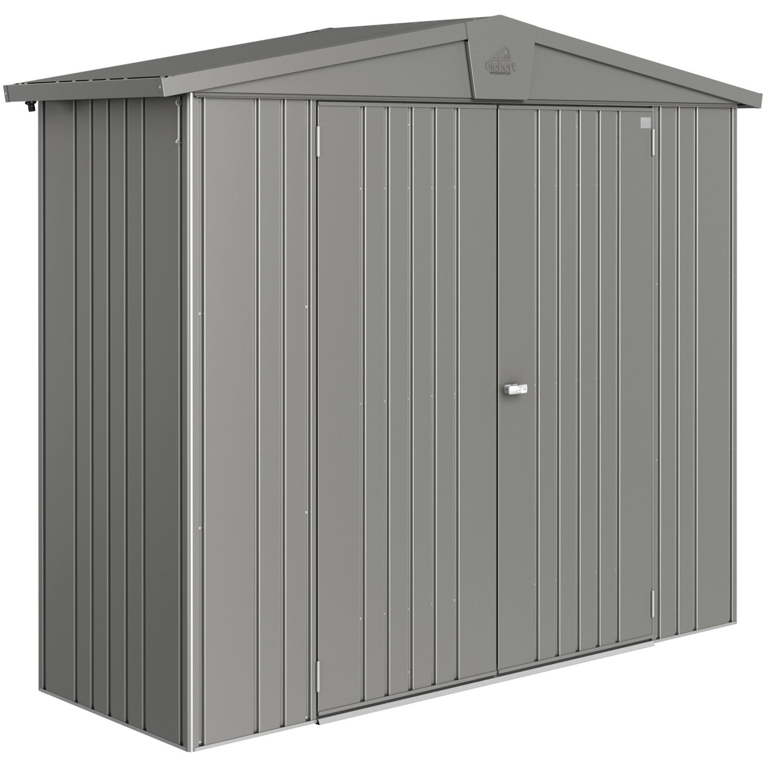 Biohort Metall-Gerätehaus Europa Quarzgrau-Metallic 1,9 m² günstig online kaufen