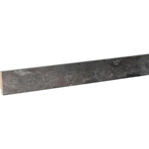 Sockelleiste in Ölschiefer-Optik, 2400 mm lang, mit integriertem Kabelkanal.