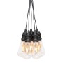 Konstsmide LED-Lichterkette Outdoor Retro mit 10 bernsteinfarbenen LEDs.