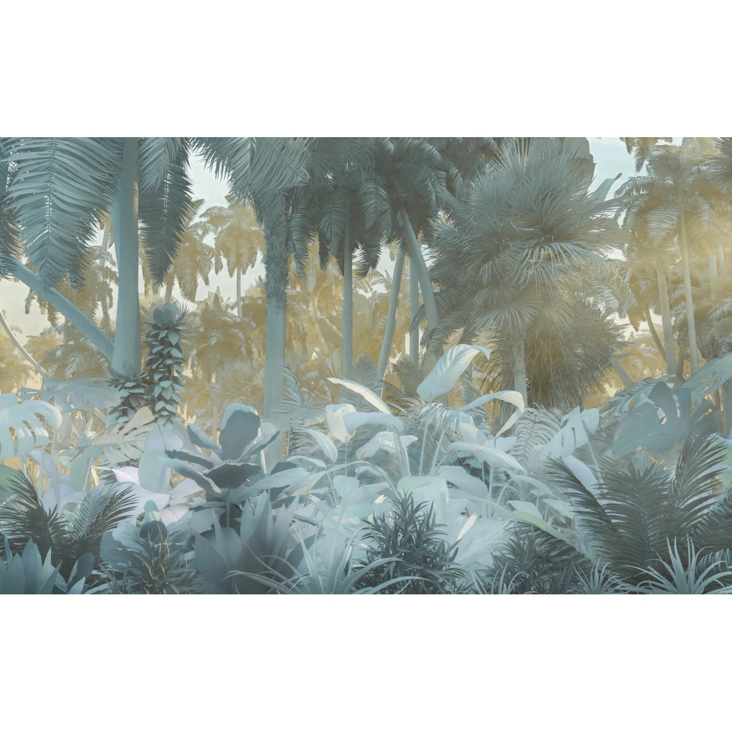 Komar Vliestapete Pure Misty Jungle, glatt, naturalistisch