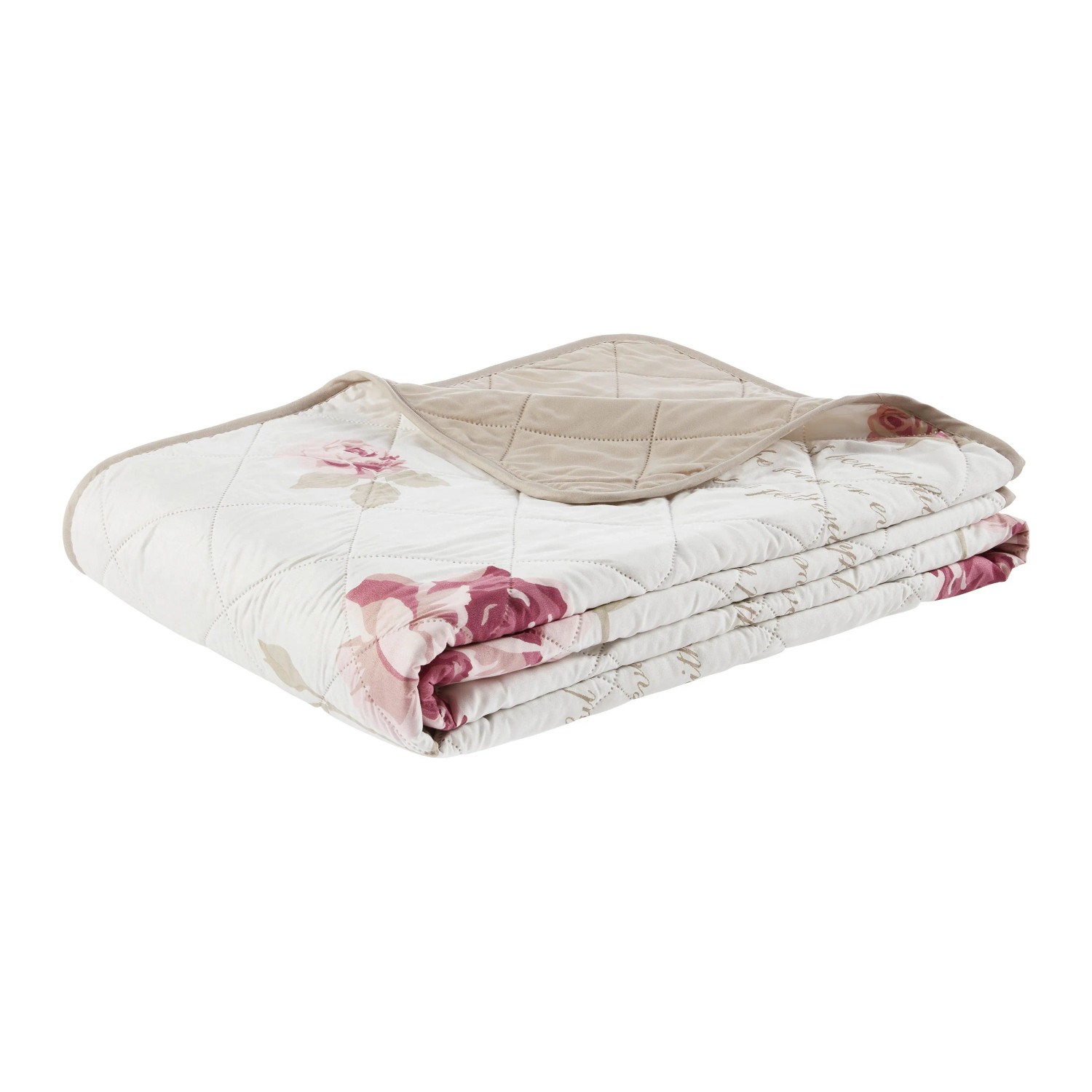 Modern Living Tagesdecke Diary Rose Rosa/Weiß ca. 220x240cm
