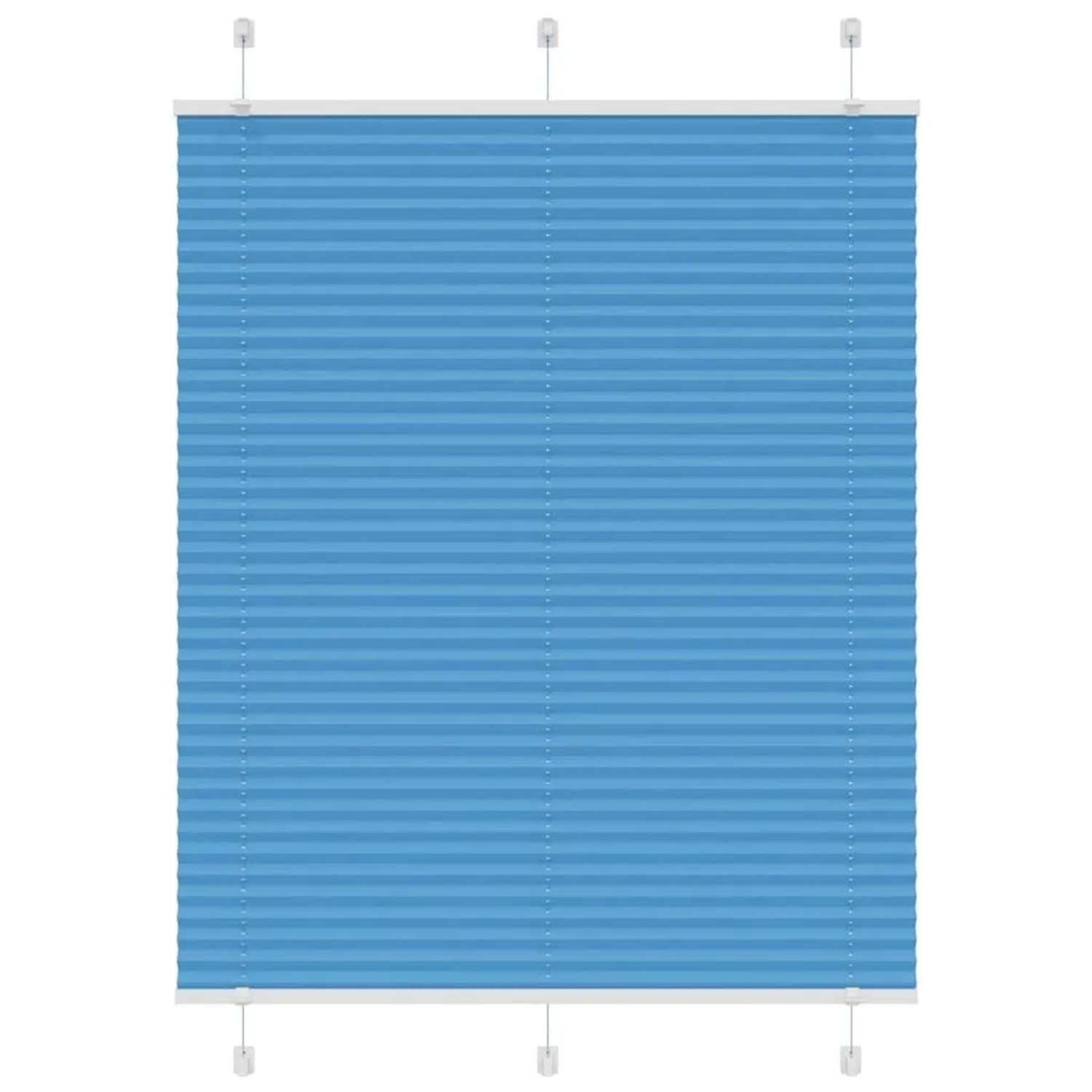 vidaXL Plissee Blau 110x150 cm Stoffbreite 109,4 cm Polyester 4015196 günstig online kaufen
