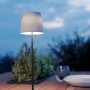 EGLO LED Akku Tischleuchte LEONERO, schwarz/beige, kabellos mit Touchdimmer, H 340mm.
