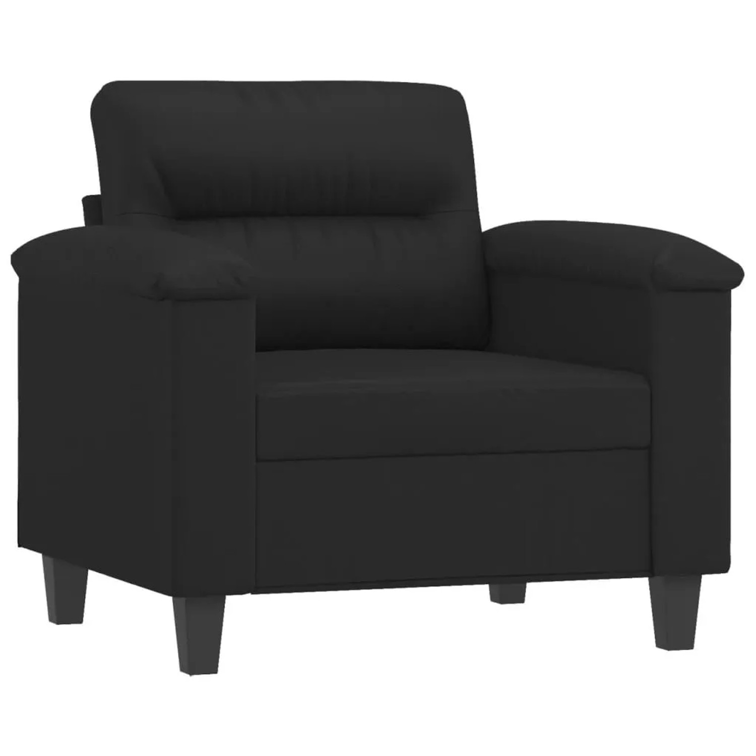 vidaXL Sessel Schwarz 60 cm Kunstleder 359573