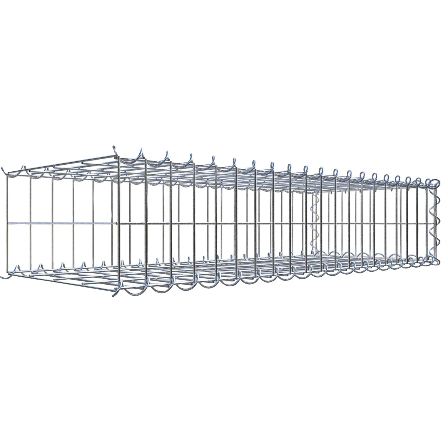 Gabiona Gabione-Anbaukorb Typ 2 20 x 100 x 40 cm Maschenw 5 x 10 cm