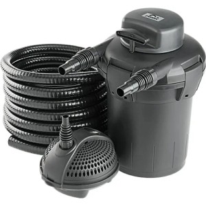 Neptun Classic Teich Druckfilter NCTF O 5000 mit Schlauch und Pumpe für sauberes Teichwasser.