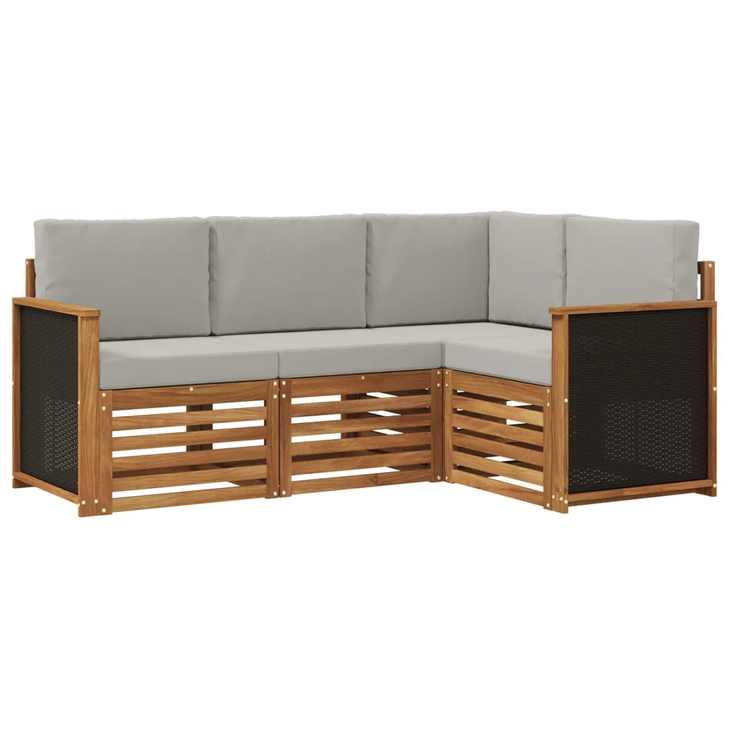 vidaXL Sofagarnituren mit Kissen 4 Stk Massivholz Akazie 3384282