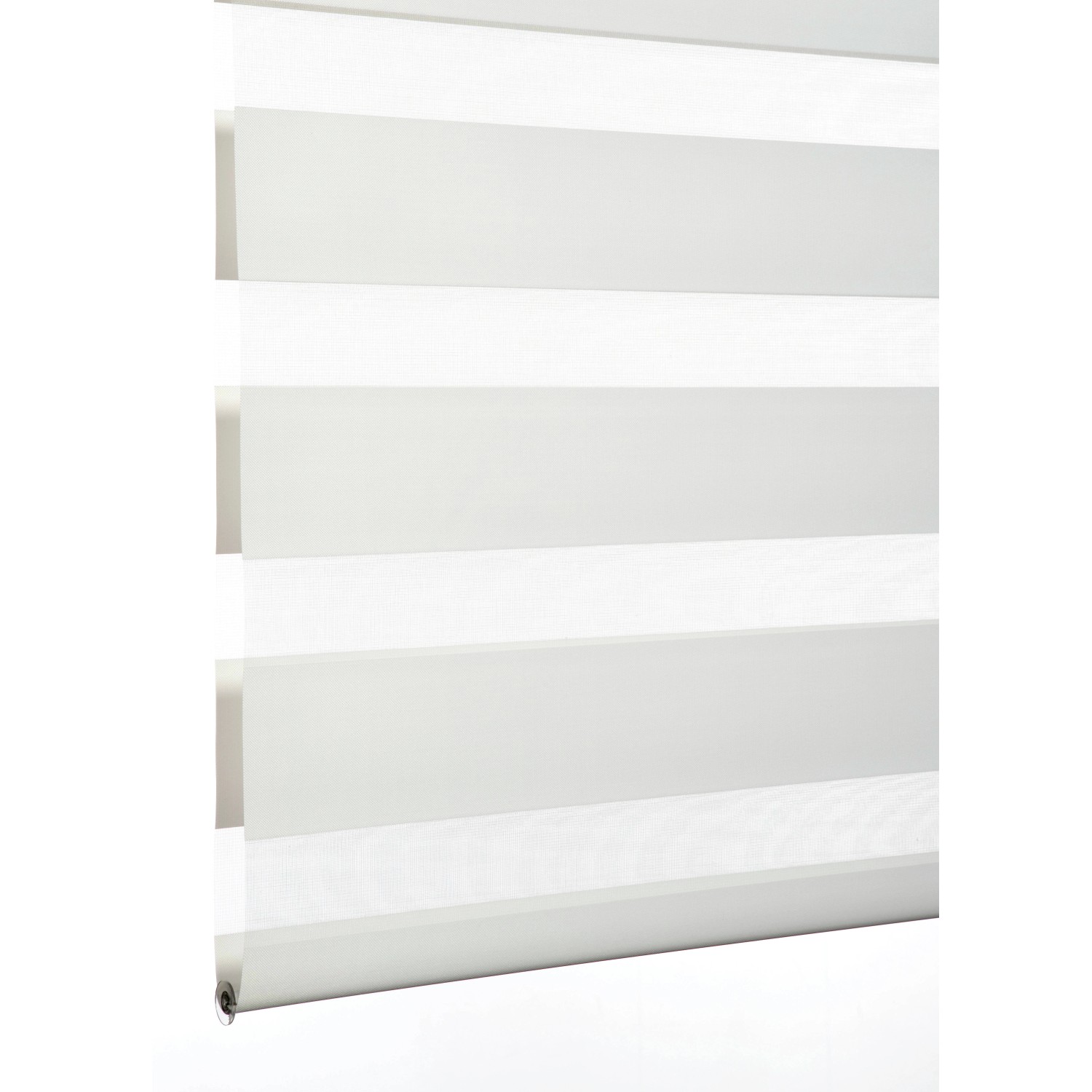 Schöner Wohnen Doppelrollo Tilda, 60x150 cm, Weiß. Rollo mit transparenten und blickdichten Streifen zur Lichtregulierung.