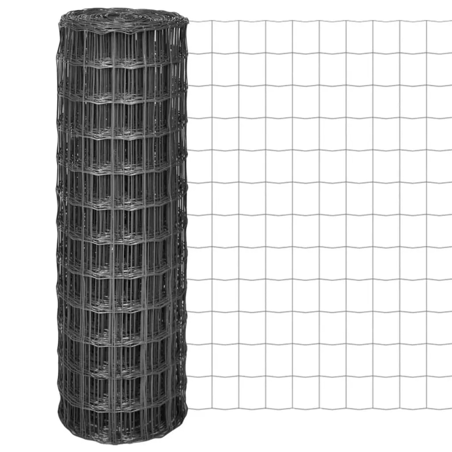 vidaXL Eurozaun Stahl 10 x 1,2 m Grau 142510 günstig online kaufen