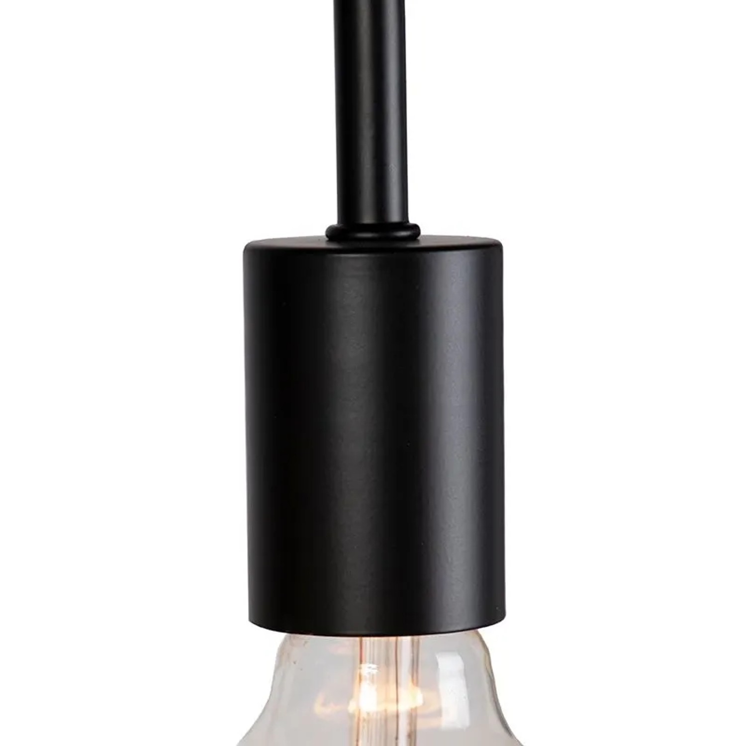 Detailaufnahme: Schwarze QAZQA Stehleuchte Facil, modernes Design für Innenräume.