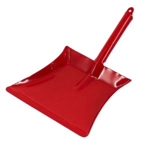Rotes Galaflor Metall-Kehrblech für Kinder. Robustes Kehrblech mit Griff und Schaufelfläche für kleine Helfer.