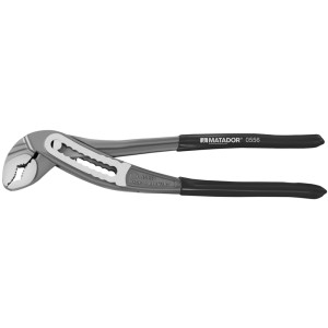 Matador Wasserpumpenzange, verstellbare Zange mit grauem Kopf und schwarzen Griffen.