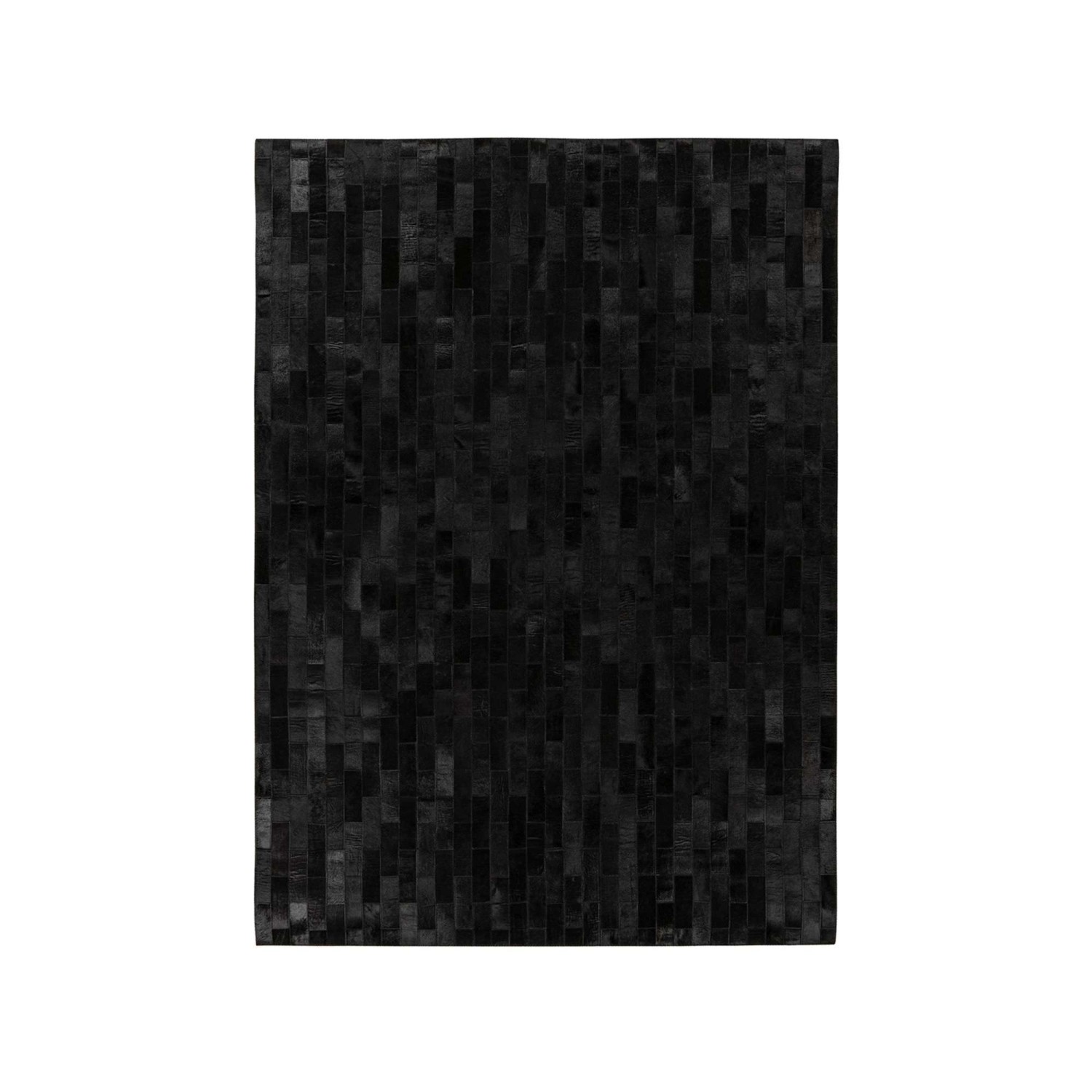 MeGusta Flachflor Teppich Modern Schwarz Leder 120x170 cm Mercedes