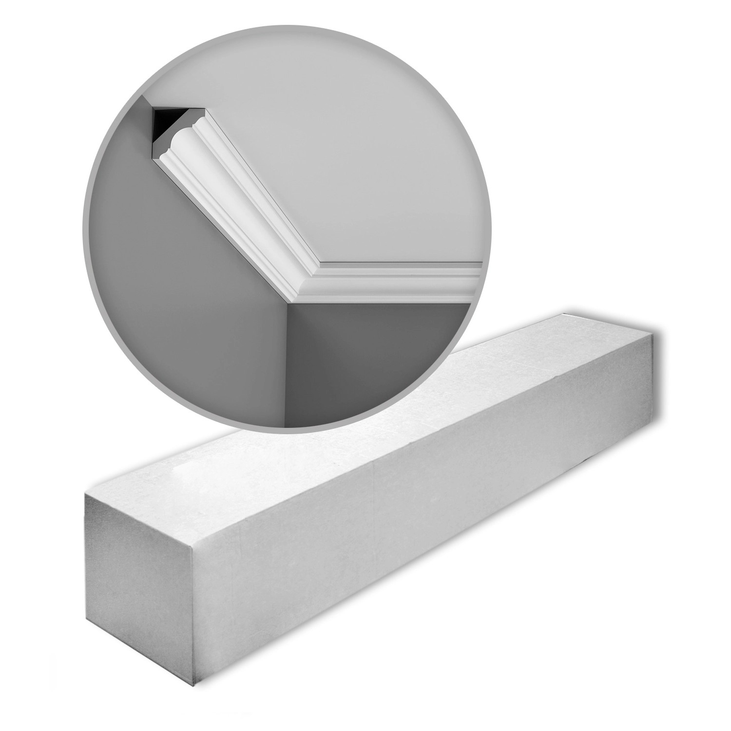 ORAC DECOR C215 LUXXUS Zierleisten 1 Karton Set 24 Stuckleisten 48 m Weiß