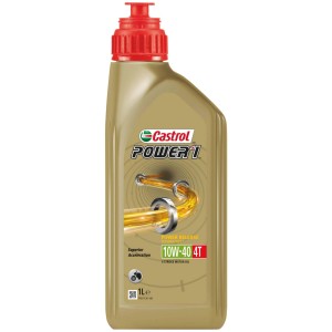 Castrol Motoröl POWER1 4T 10W-40, 1 Liter Flasche. Öl für 4-Takt-Motorräder.