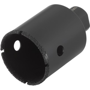 Wolfcraft Diamant-Lochsäge Ceramic, Ø 45mm für Winkelschleifer, schwarz.