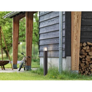 Philips myGarden LED-Wegeleuchte Stock, anthrazitfarbene Gartenlampe aus Aluminium für den Außenbereich.