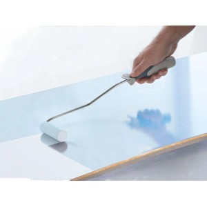 Hand lackiert Fläche mit Schaumwalzen-Set, 11-teilig, 10 cm breit.