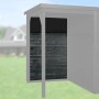 Rückwandpaket 295 cm für WekaLine Designhaus 172 in Anthrazit, Gartenhaus-Zubehör.