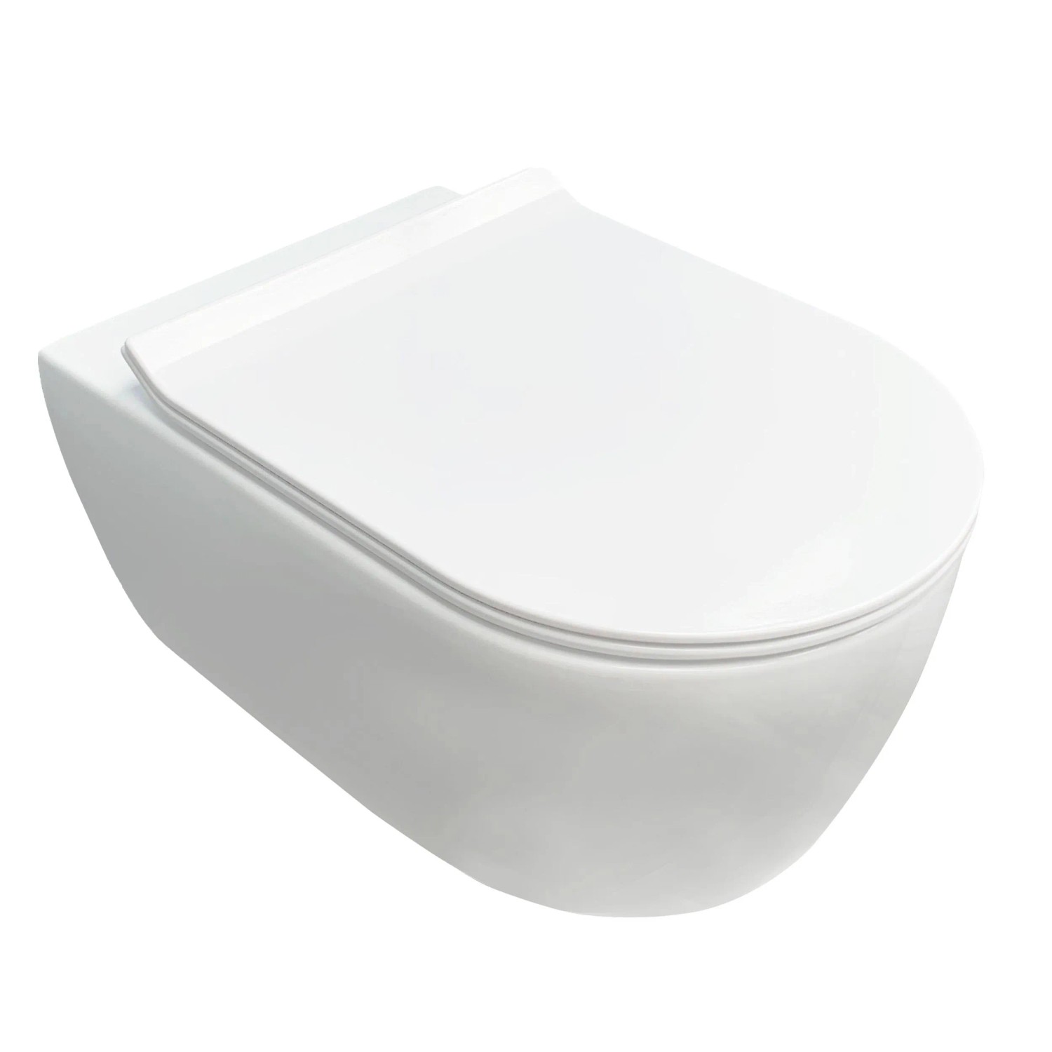 NEG Hänge-WC Uno11RK Randlos Spritzfrei Länge 55,5 cm Slimline Design
