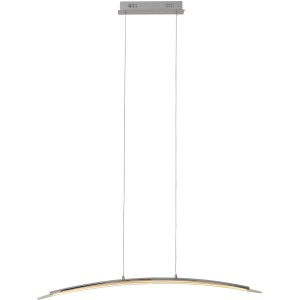 Moderne LED-Pendelleuchte Surf Chrom von Näve für Wohnraumbeleuchtung.