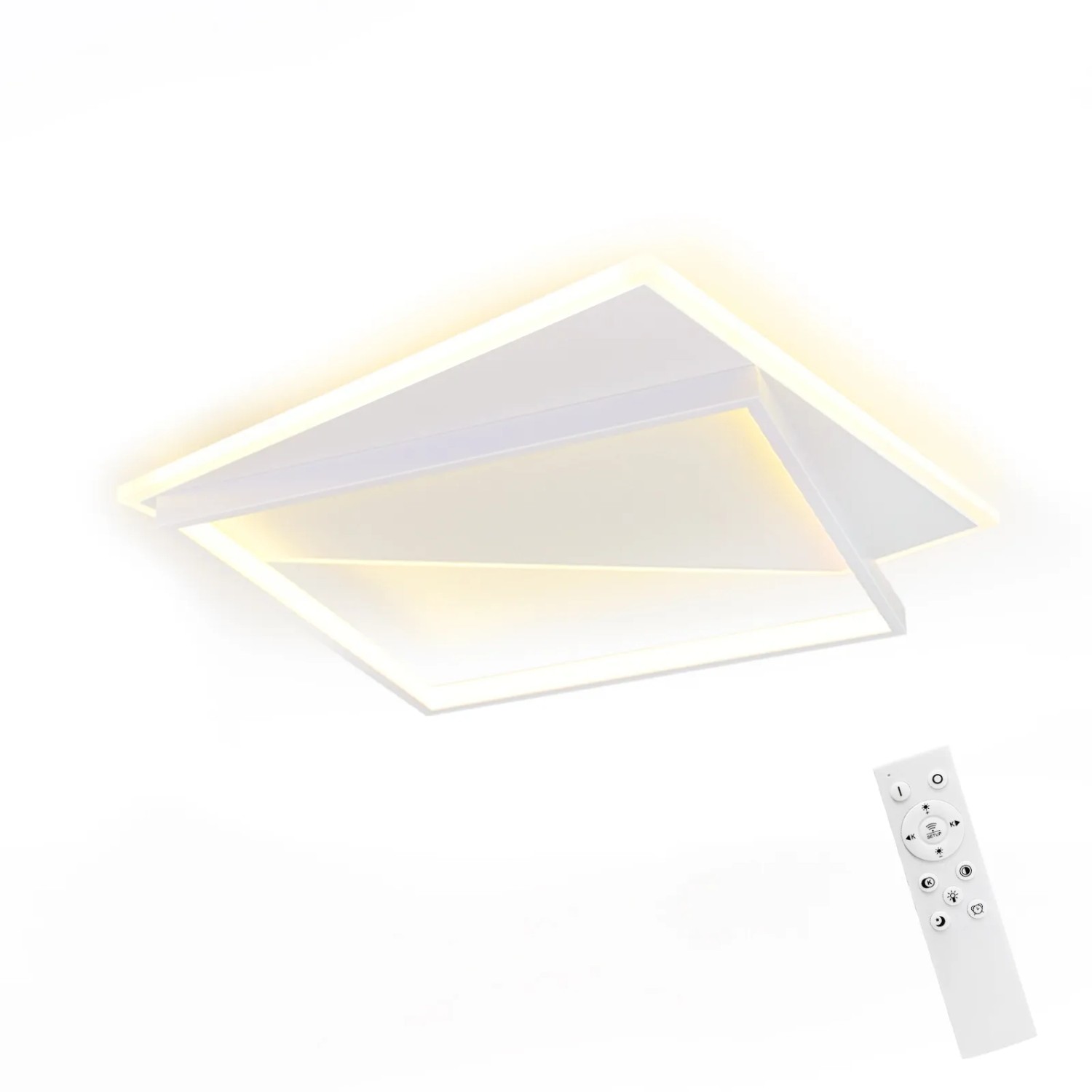 NETTLIFE LED Deckenleuchte aus Metall L35cmWeiß